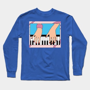 Proud Pianist Piano Lovers Wing Long Sleeve T-Shirt